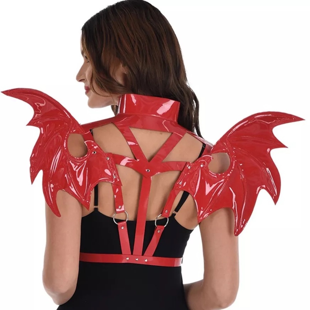 Red Winged Harness Costume Accessory